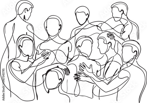 Abstract vector design element 83 isolated on white background