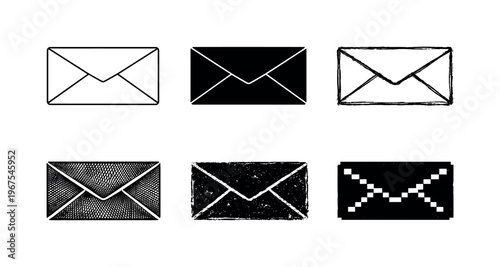 Closed mail envelope with centered flap seam and straight edges, commonly used for personal and business correspondence | Create