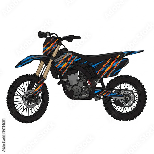 Dirt Bike Motorcycle Off Road Vehicle.