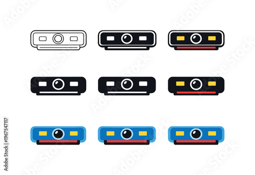 Efficient separation outcome represented using identical optical scanners displayed horizontally, same sensor housings and lens