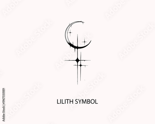 lilith symbol goddess tattoo black ink
