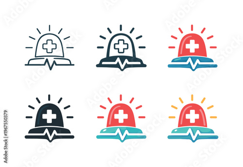 Abstract representation of immediate healthcare response for acute incidents, conveyed through a commanding alert form that