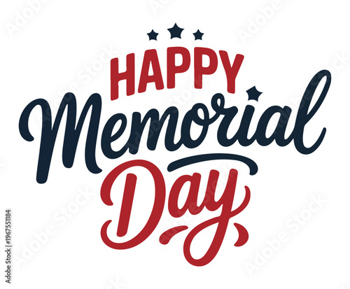 Tablou pe pânză Happy Memorial Day Greeting