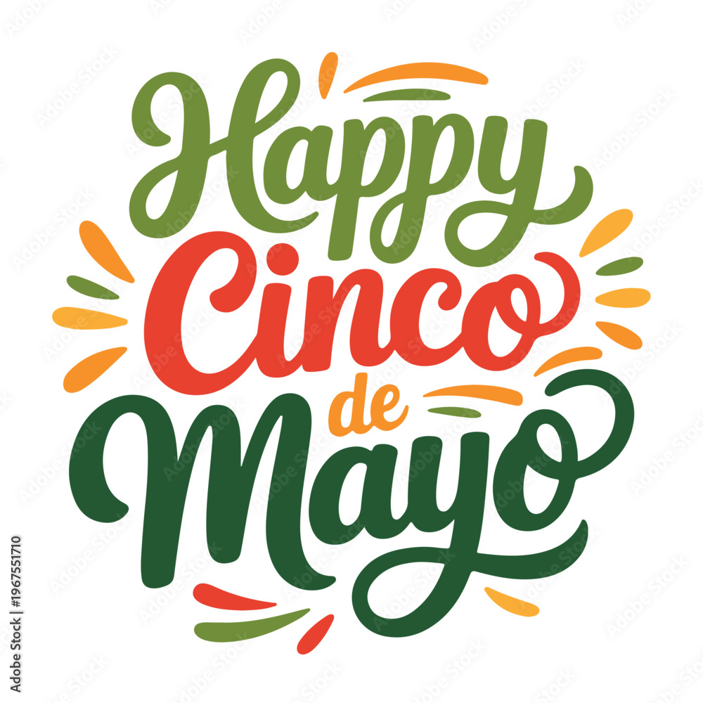 Fototapeta premium Cinco de Mayo Celebration Text