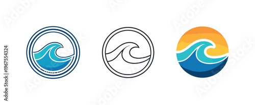 Recognizable brand outcome visualized by a circular logo stamp with inner ring detail, identical geometry displayed horizontally