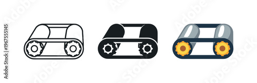 Continuous processing shown through matching belt-driven rollers positioned side by side, identical cylindrical segments and