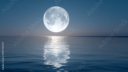 Reflejo de la luna en el agua