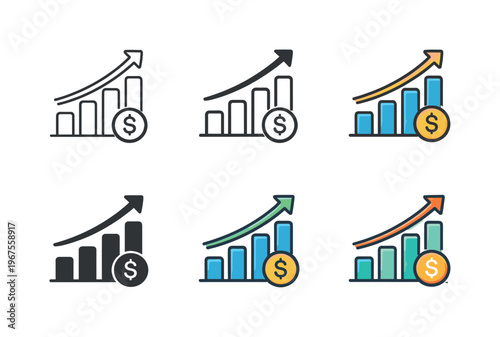 Concept illustrating rising economic performance within a country, symbolized by a structured advancement form that reflects