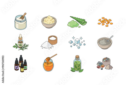 Natural ingredients for homemade skincare and beauty products