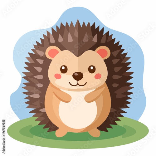 Kleiner Igel mit Stacheln.