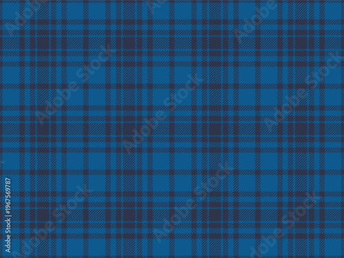 Seamless tartan plaid pattern background. Preppy blue checkered plaid pattern for corporate branding, school uniforms, summer linens