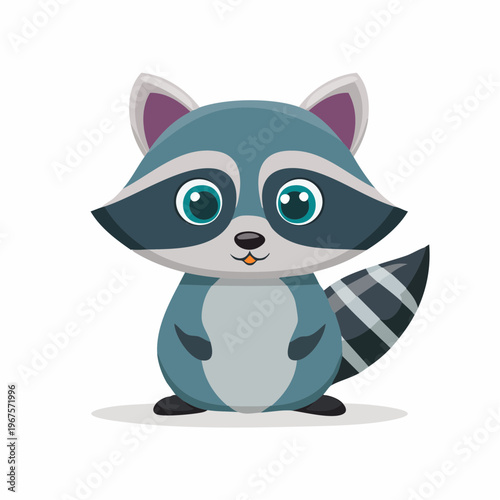 Niedlicher Waschbär mit großen Augen.