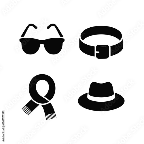 Classic Men's Fashion Style Accessories Icons