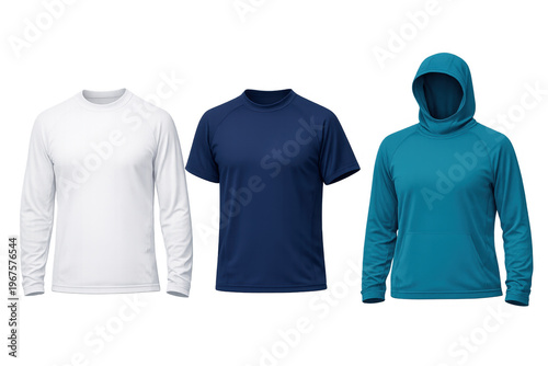 Blank t-shirt sweatshirt hoodie template collection