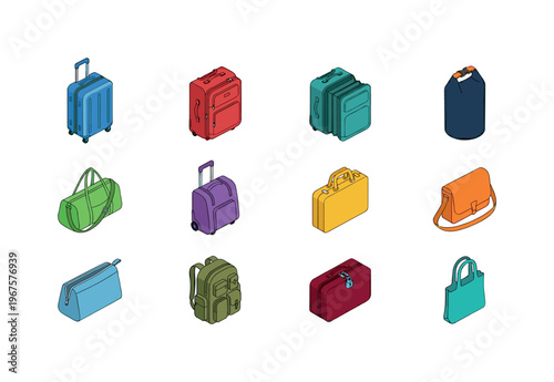 Bag types and features including hard shell suitcase, soft shell suitcase, expandable bag, waterproof bag, lightweight bag,