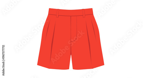 Red Womens Shorts for Summer Outfit.