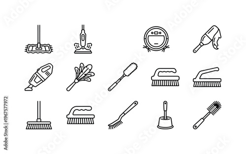 Floor mop, steam mop, robot vacuum, handheld vacuum, feather duster, extendable duster, floor brush, carpet brush, tile brush,