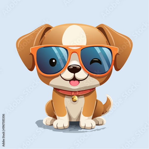 Hund/Welpe  im Kawaii-Stil,