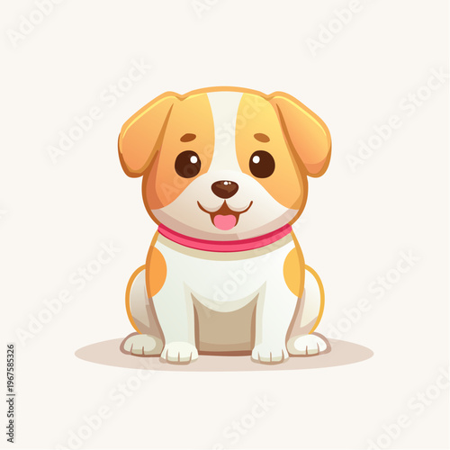 Hund/Welpe  im Kawaii-Stil,