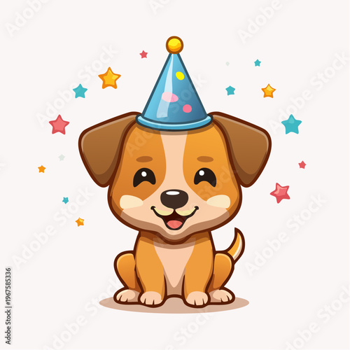 Hund/Welpe  im Kawaii-Stil,