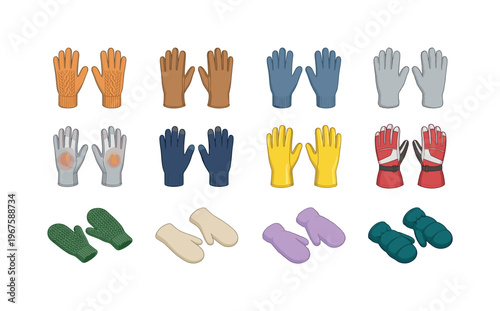 Winter gloves and mittens including knitted gloves, leather gloves, wool gloves, fleece gloves, thermal gloves, touchscreen gloves