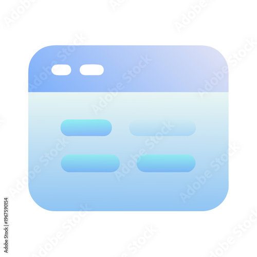 Abstract blue web browser interface icon
