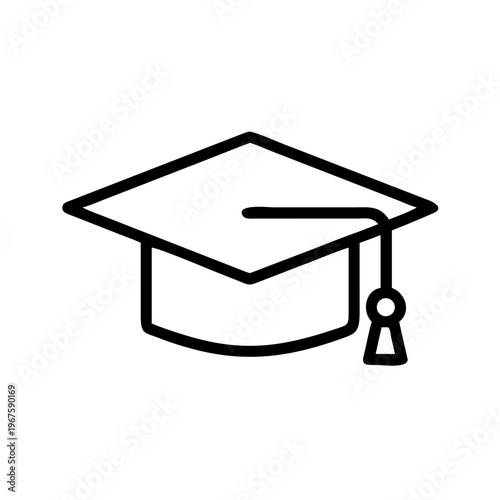 Minimal Graduation Cap Icon
