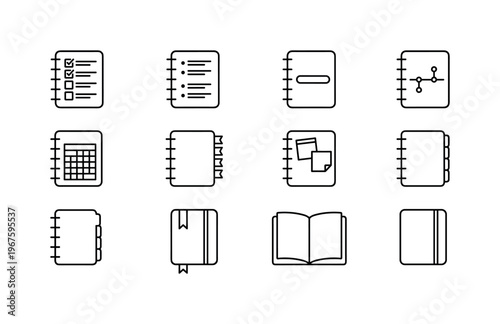Notebook with checklist, notebook with tasks, notebook with progress bar, notebook with milestones, notebook with habit tracker,