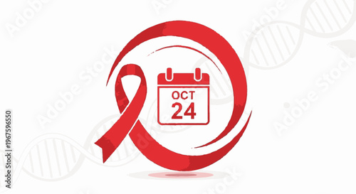 World Polio Day awareness campaign symbol.