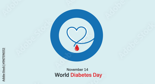 World Diabetes Day awareness campaign logo.