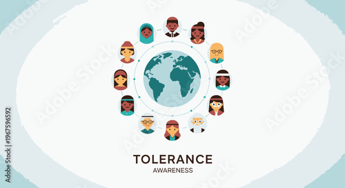 Diversity and tolerance awareness campaign logo.
