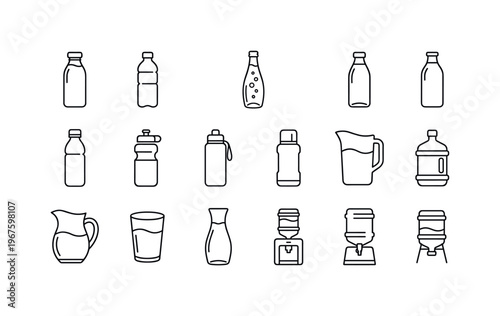 Glass water bottle, plastic water bottle, sparkling water bottle, still water bottle, mineral water bottle, reusable water bottle,