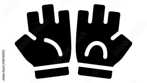 Fingerless gloves icon representing flexibility and grip for manual tasks