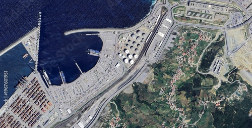 Tanger Med Port Morocco at the Strait of Gibraltar