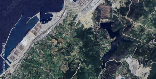 Tanger Med Port Morocco at the Strait of Gibraltar