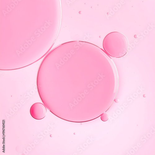 Abstract Pink Bubbles - A Minimalist and Serene Visual Experience.
