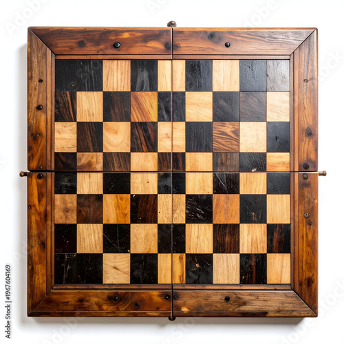 Handcrafted Wooden Chessboard - A Classic Game of Strategy.