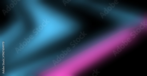 Abstract blue and purple gradient lines with neon glow, luminous streaks, futuristic style, isolated on dark background, sleek modern composition.