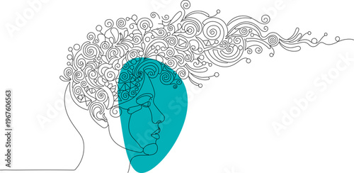 Creative Mind, Brainstorming Concepts, Innovative Thinking, Vector Illustration