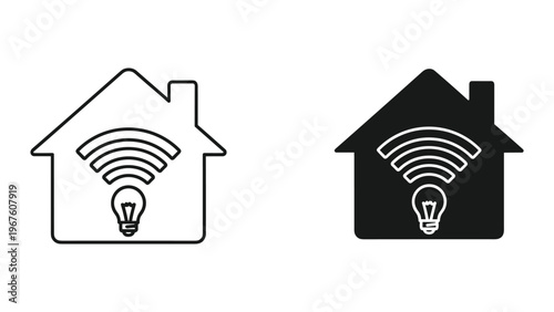 Black and white flag icons with star and bars on white background