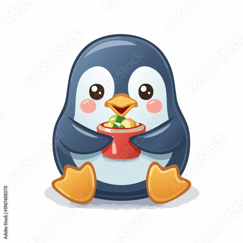 Kawaii-Stil - Niedlicher  Pinguin