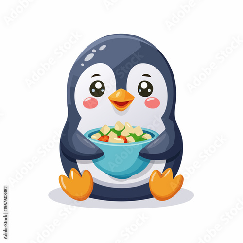 Kawaii-Stil - Niedlicher  Pinguin