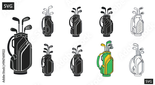 Golf Bag Collection: Various Styles and Designs
