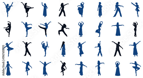 Ballet Dancer Silhouettes Collection