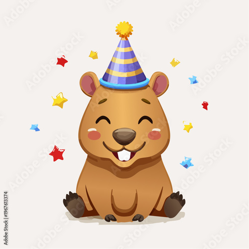 Kawaii-Stil - Niedlicher Capybara