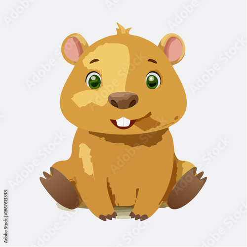 Kawaii-Stil - Niedlicher Capybara