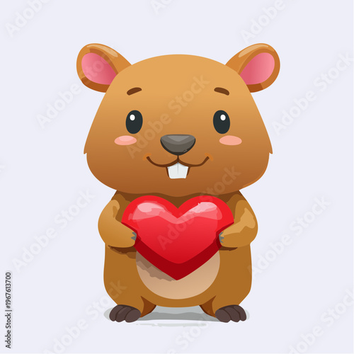 Kawaii-Stil - Niedlicher Capybara