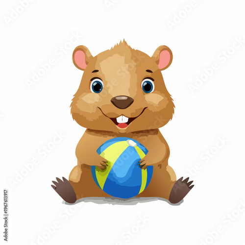 Kawaii-Stil - Niedlicher Capybara