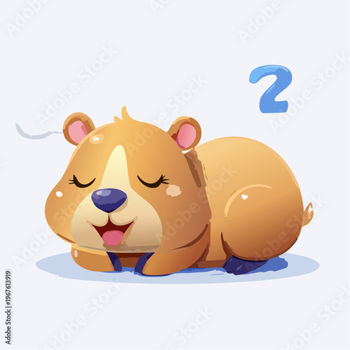 Kawaii-Stil - Niedlicher Capybara