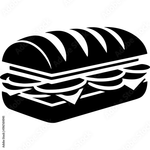 Sub Sandwich Icon Vector